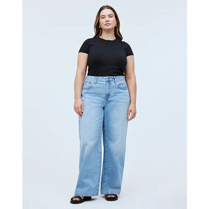 Madewell Plus Superwide-Leg Jeans in Ahern Wash: Airy Denim Edition 24W